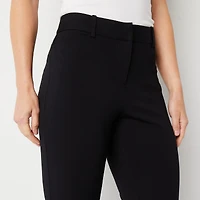 Liz Claiborne Emma Ponte Womens Tall Straight Mid Rise Ankle Pant