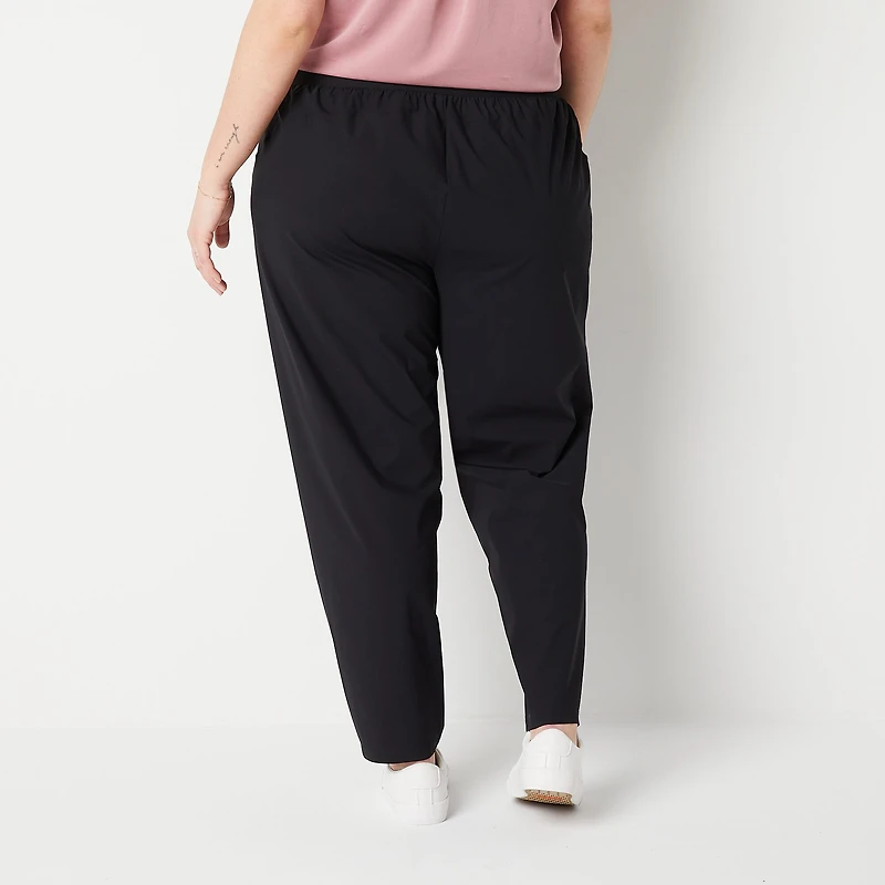 Stylus Womens Plus Ankle Mid Rise Jogger Pant