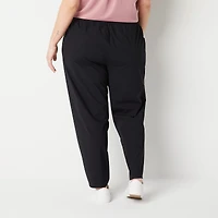 Stylus Womens Plus Ankle Mid Rise Jogger Pant