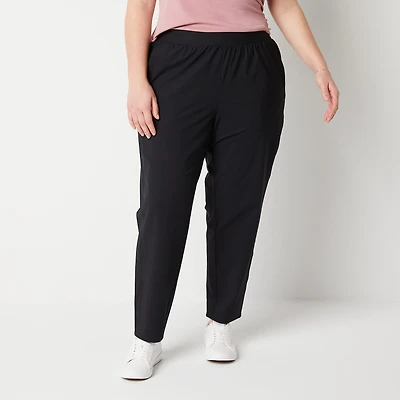 Stylus Womens Plus Ankle Mid Rise Jogger Pant