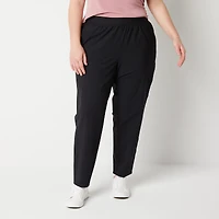 Stylus Womens Plus Ankle Mid Rise Jogger Pant