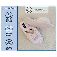 Cuddl Duds Corduroy Womens Slip-On Slippers