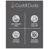 Cuddl Duds Corduroy Womens Slip-On Slippers