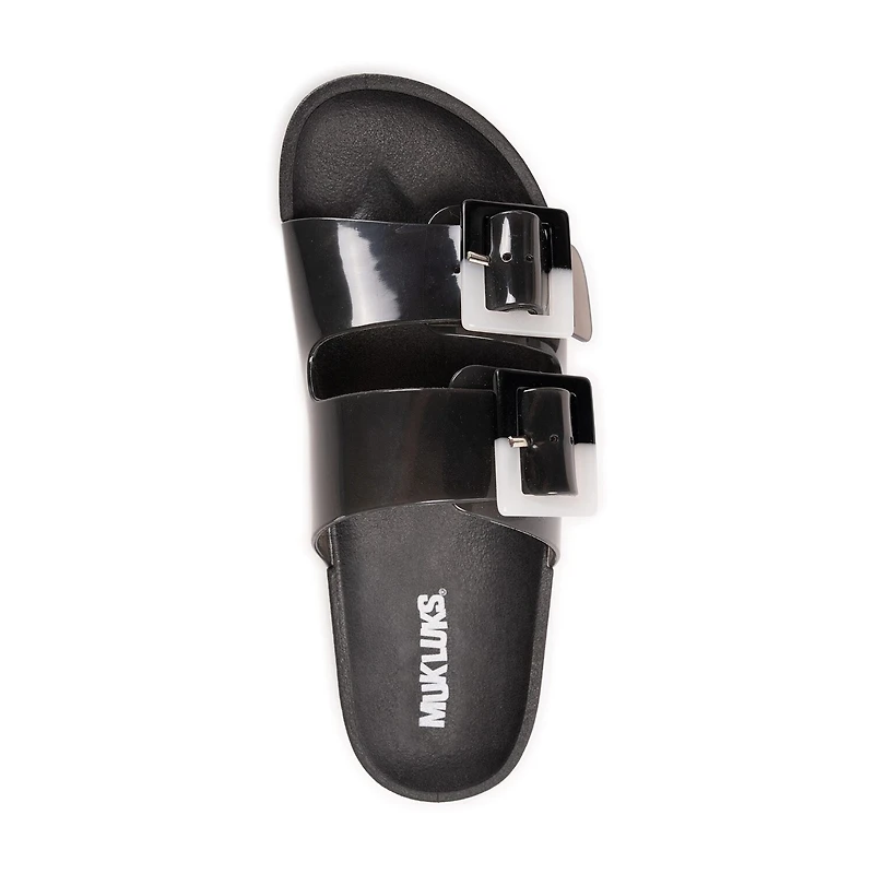 Muk Luks Womens Grand Cayman Sandal Adjustable Strap Flat Sandals