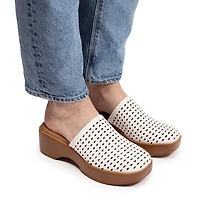 Muk Luks Womens Callen Clog Flat Sandals
