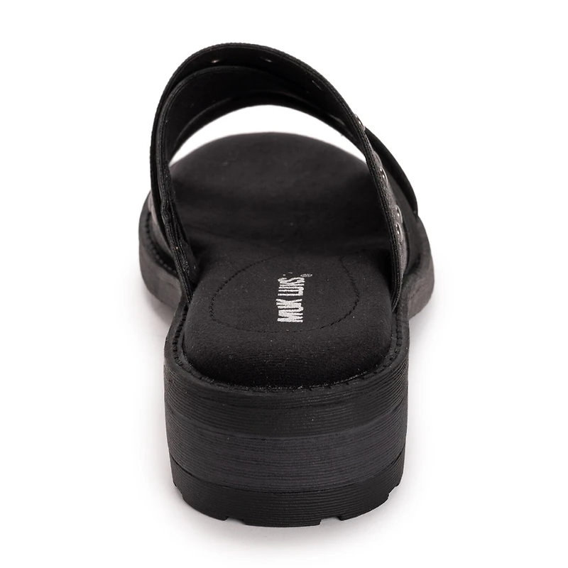 Muk Luks Womens Vittoria Sandal Criss Cross Strap Flat Sandals