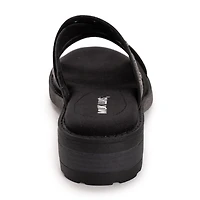 Muk Luks Womens Vittoria Sandal Criss Cross Strap Flat Sandals