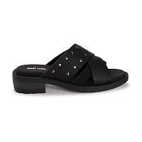 Muk Luks Womens Vittoria Sandal Criss Cross Strap Flat Sandals