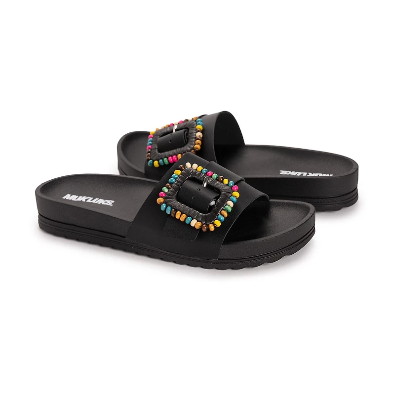 Muk Luks Womens Grand Colette Heeled Sandals