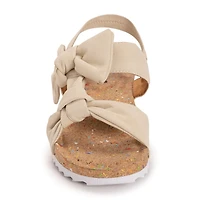 Muk Luks Pansy Sandal Womens Round Slip-On Shoe