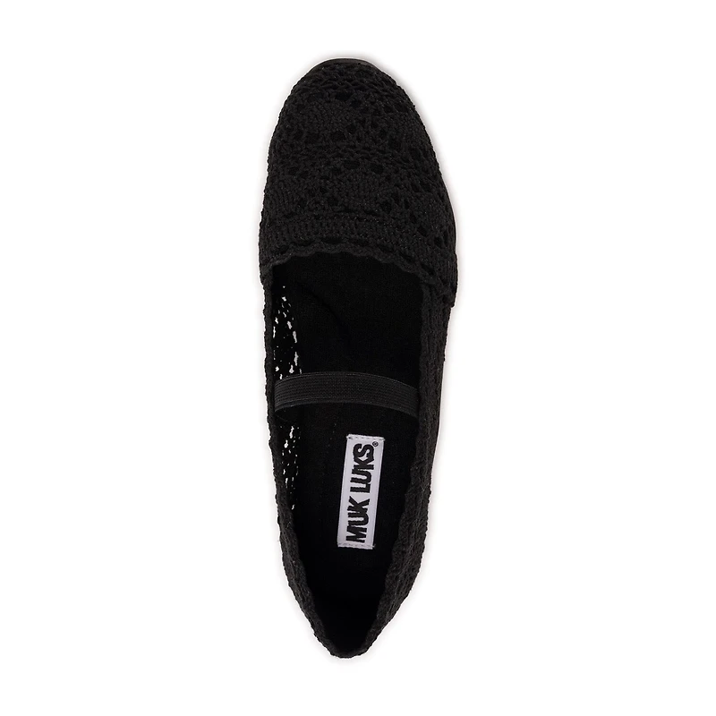Muk Luks Shelby Ballerina Shoe Womens Round Closed Toe Ballet Flats