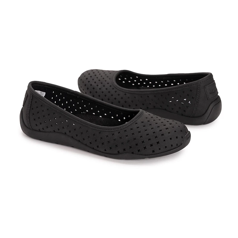 Muk Luks Solana Skimmer Shoe Womens Round Closed Toe Ballet Flats