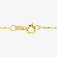 Made in Italy Womens 10K Gold 18 Inch Cable Chain Necklace