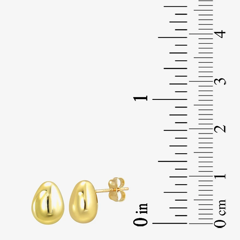 Gold Addiction 10K Gold 11mm Stud Earrings