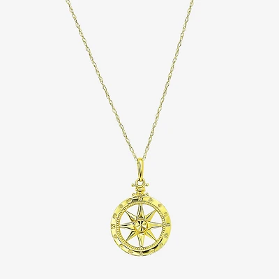 Gold Addiction Womens 10K Gold Inch Pendant Necklace