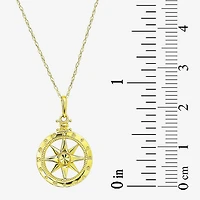 Gold Addiction Womens 10K Gold Inch Pendant Necklace