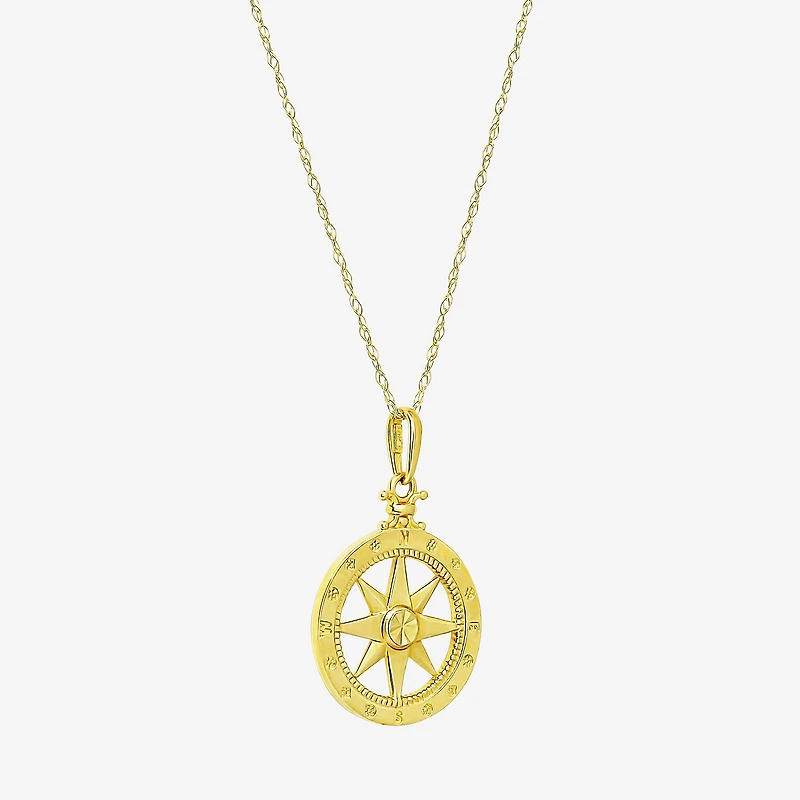Gold Addiction Womens 10K Gold Inch Pendant Necklace
