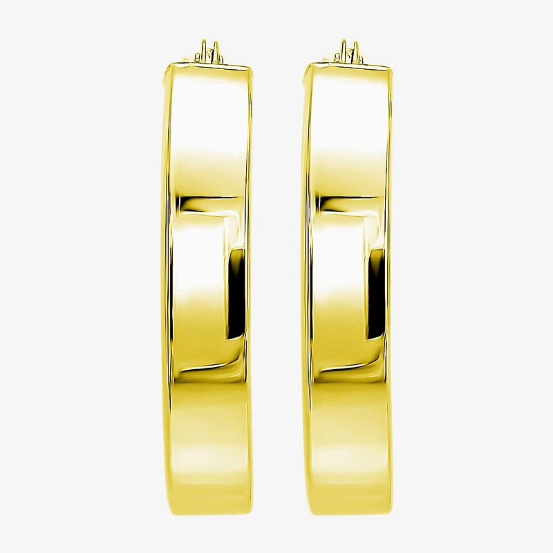 Womens 10K Gold 20mm Hoop Earrings