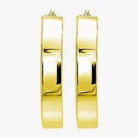 Womens 10K Gold 20mm Hoop Earrings