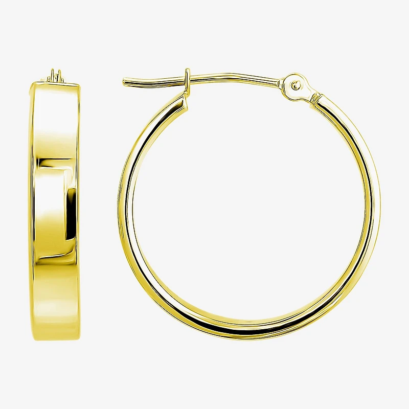 Womens 10K Gold 20mm Hoop Earrings