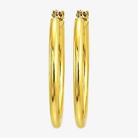 Womens 10K Gold 19mm Hoop Earrings