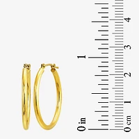 Womens 10K Gold 19mm Hoop Earrings