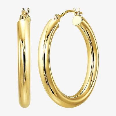 Womens 10K Gold 23mm Hoop Earrings