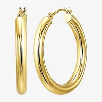 Womens 10K Gold 23mm Hoop Earrings