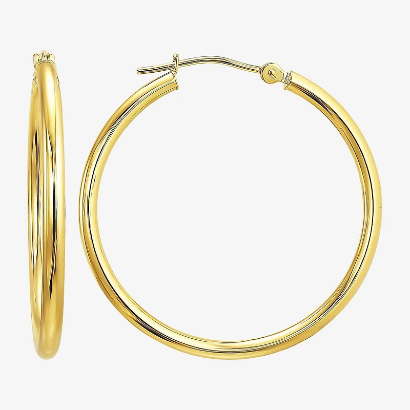 Womens 10K Gold Hoop Earrings