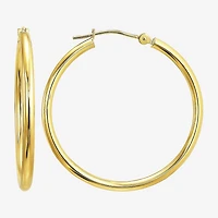 Womens 10K Gold Hoop Earrings