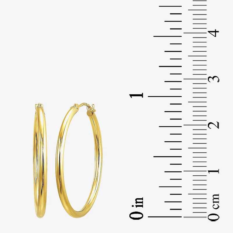 Womens 10K Gold Hoop Earrings