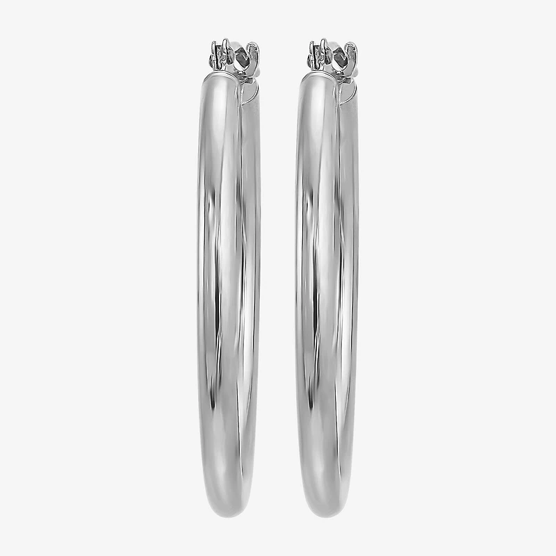 Womens 10K Gold 19mm Hoop Earrings