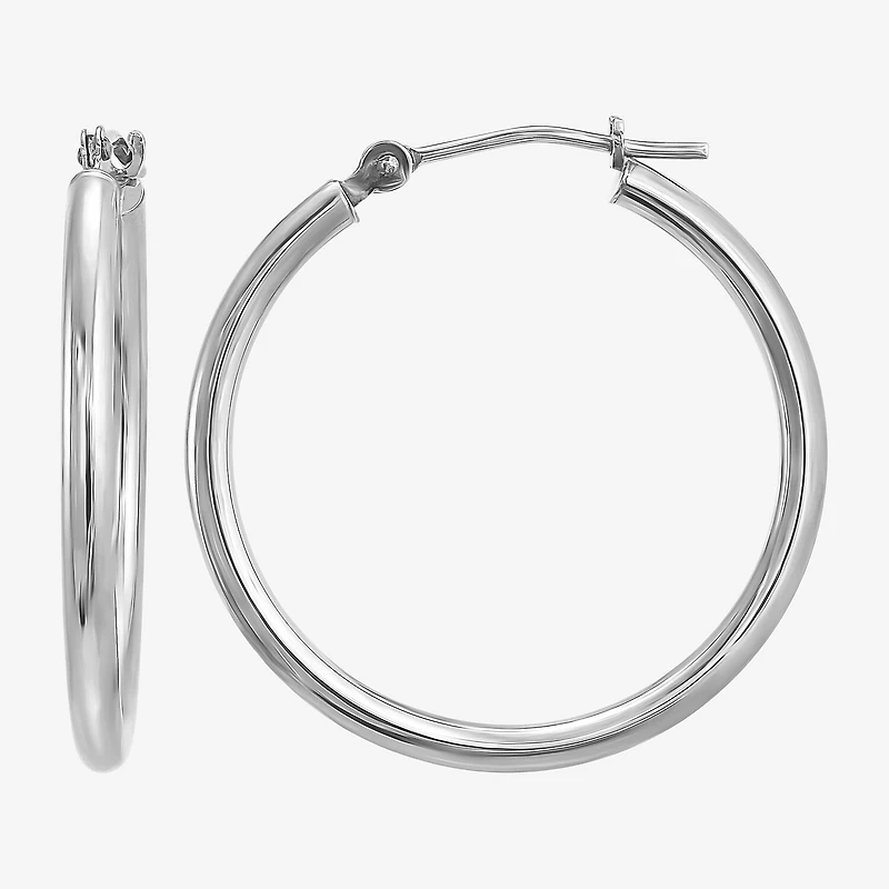 Womens 10K Gold 19mm Hoop Earrings