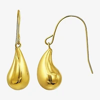 Womens 10K Gold Drop Earrings