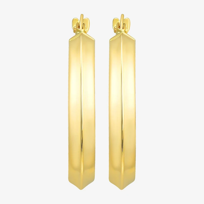 Womens 10K Gold 23mm Hoop Earrings