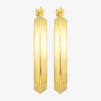 Womens 10K Gold 23mm Hoop Earrings