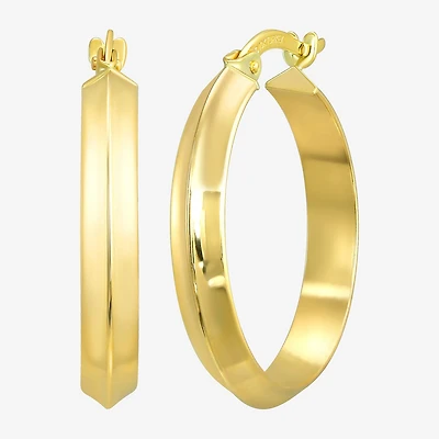 Womens 10K Gold 23mm Hoop Earrings