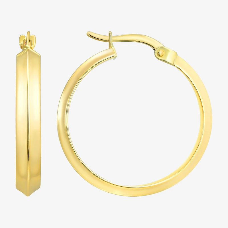 Womens 10K Gold 23mm Hoop Earrings