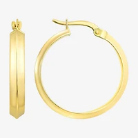 Womens 10K Gold 23mm Hoop Earrings