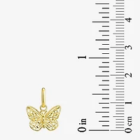 Girls 10K Gold Butterfly Pendant