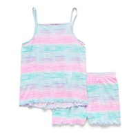 Dream Big Peace Out Little & Kid Girls Sleeveless 2-pc. Pajama Set
