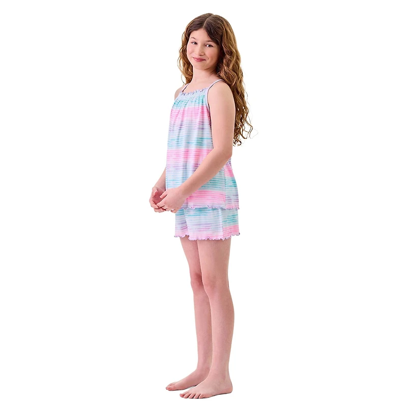 Dream Big Peace Out Little & Kid Girls Sleeveless 2-pc. Pajama Set