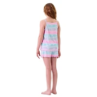 Dream Big Peace Out Little & Kid Girls Sleeveless 2-pc. Pajama Set