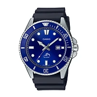 Casio Mens Black Strap Watch Mdv106b-2av
