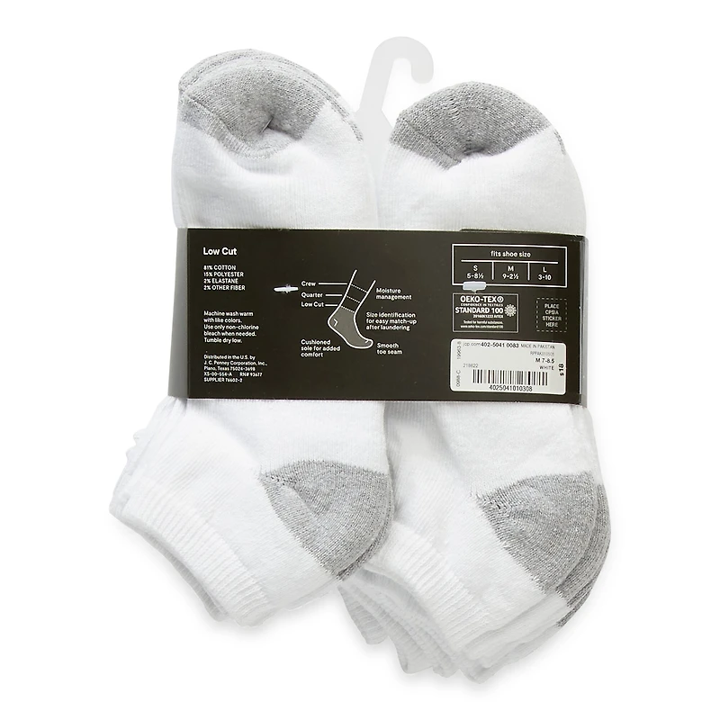 Xersion Little & Big Kid Boys Multi-Pack 10 Pair Low Cut Socks