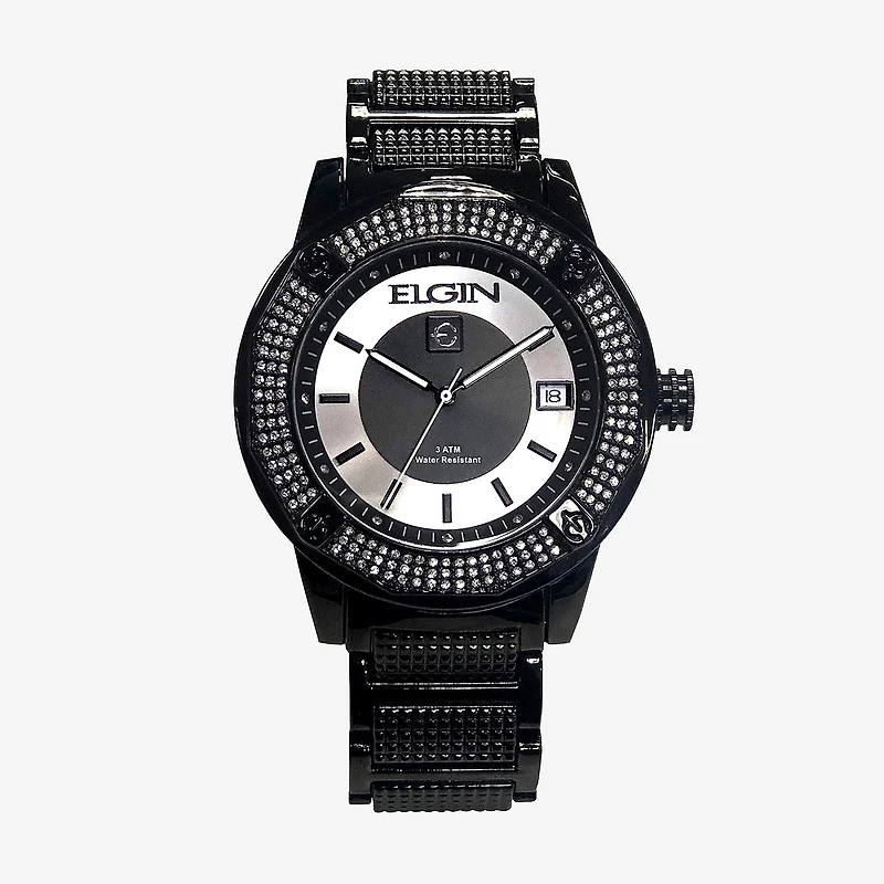 Elgin Womens Silver Tone Bracelet Watch Fg160032