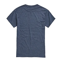 Mens Crew Neck Short Sleeve Classic Fit Graphic T-Shirt