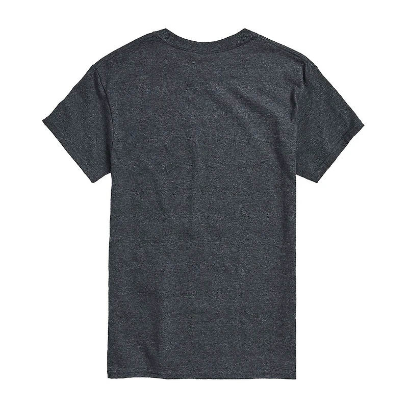 Mens Crew Neck Short Sleeve Classic Fit Father's Day Graphic T-Shirt