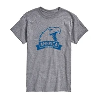 Mens Crew Neck Short Sleeve Regular Fit Graphic T-Shirt