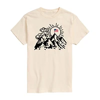 Mens Crew Neck Short Sleeve Regular Fit Graphic T-Shirt